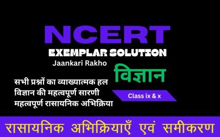 NCERT EXAMPLAR SOLUTION | CLASS 10TH | SCIENCE (विज्ञान) | Chemical Reactions & Equations रासायनिक अभिक्रियाएँ एवं समीकरण